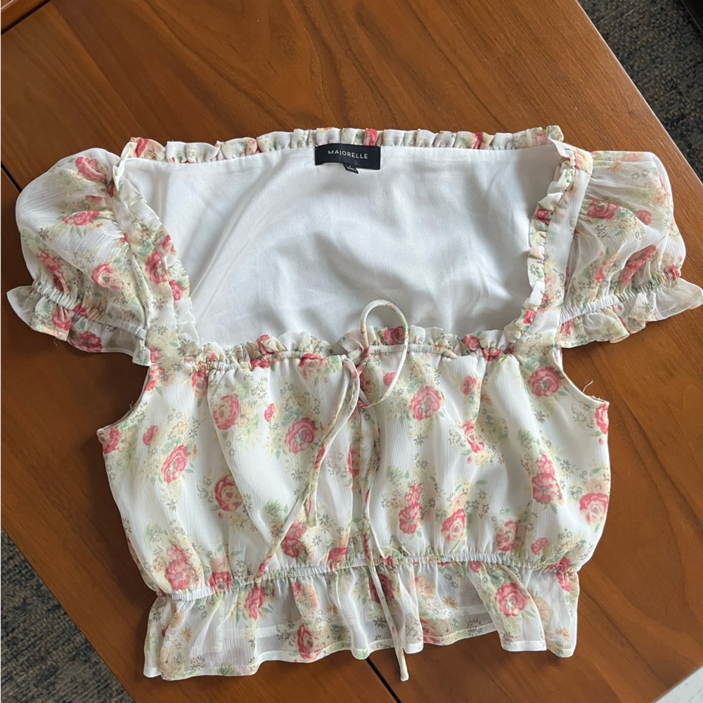 Majorelle cropped blouse top S